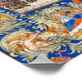 De Aankondiging Maagd Maria middeleeuwse verlichti Poster (Hoek)