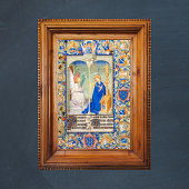 De Aankondiging Maagd Maria middeleeuwse verlichti Poster