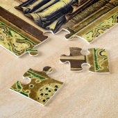 De aankondiging met  gouden Lijst icoon Legpuzzel (Zijkant)