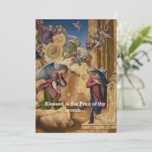 De aankondiging met kerst (Staand voorkant)