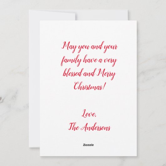 De aankondiging met kerst (Achterkant)