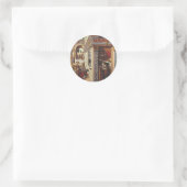 De Aankondiging, met Sint Emidius Ronde Sticker (Tas)