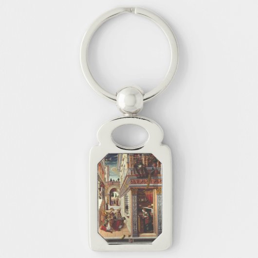De Aankondiging, met Sint Emidius Sleutelhanger (Voorkant)