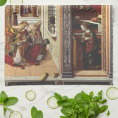 De Aankondiging, met Sint Emidius Theedoek (Gevouwen)