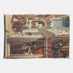 De Aankondiging, met Sint Emidius Theedoek