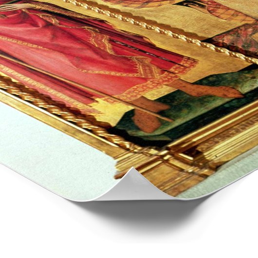 De aankondiging met St. Margaret en St. Poster (Hoek)