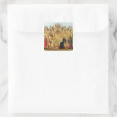 De aankondiging met St. Margaret en St. Vierkante Sticker (Tas)