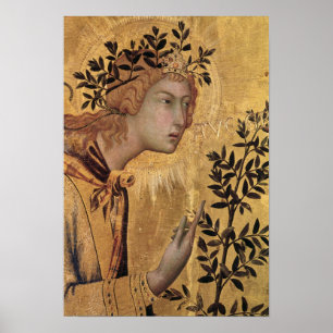 De aankondiging met St. Margaret Poster