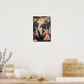 De aankondiging (olie op canvas) poster (Keuken)