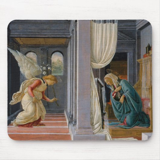 De aankondiging, ongeveer 1485 muismat (Voorkant)