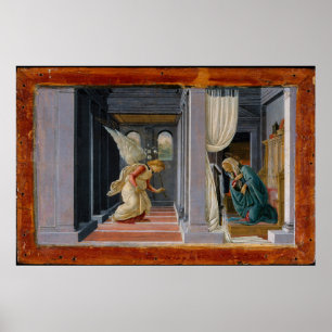 De aankondiging, ongeveer 1485 poster