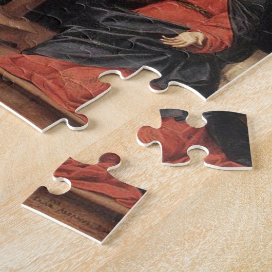 De aankondiging puzzel legpuzzel (Zijkant)