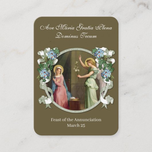 De aankondiging van Angelus Prayer van de Heilige  (Voorkant)