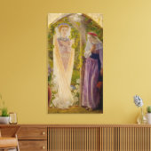 De aankondiging van Arthur Hughes Canvas Afdruk (Insitu (Woonkamer))