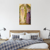 De aankondiging van Arthur Hughes Canvas Afdruk (Insitu (Slaapkamer))