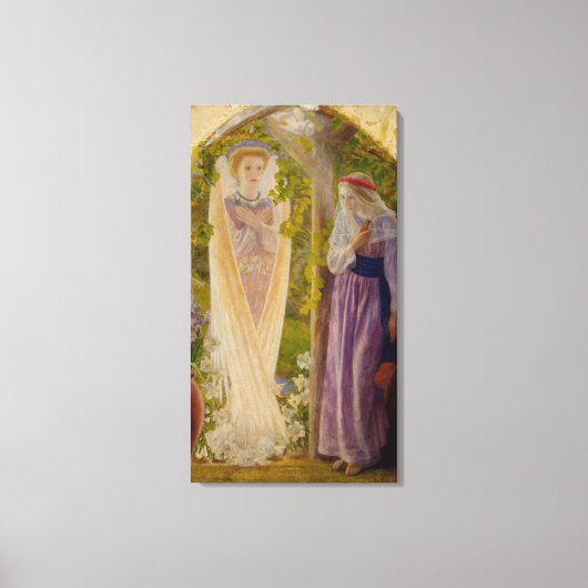 De aankondiging van Arthur Hughes Canvas Afdruk (Voorkant)
