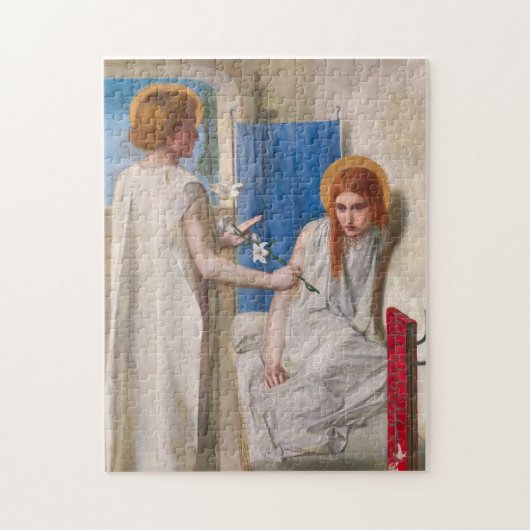 De aankondiging van Dante Gabriel Rossetti Legpuzzel (Verticaal)
