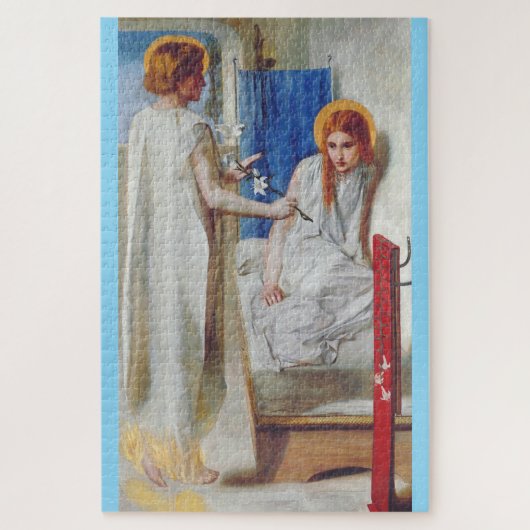 De aankondiging van Dante Gabriel Rossetti Legpuzzel (Verticaal)