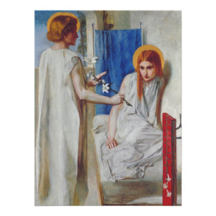 De aankondiging van Dante Gabriel Rossetti Perfect Poster
