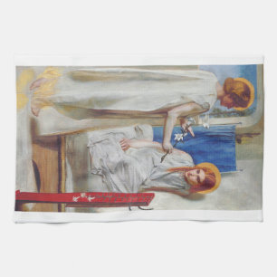 De aankondiging van Dante Gabriel Rossetti Theedoek