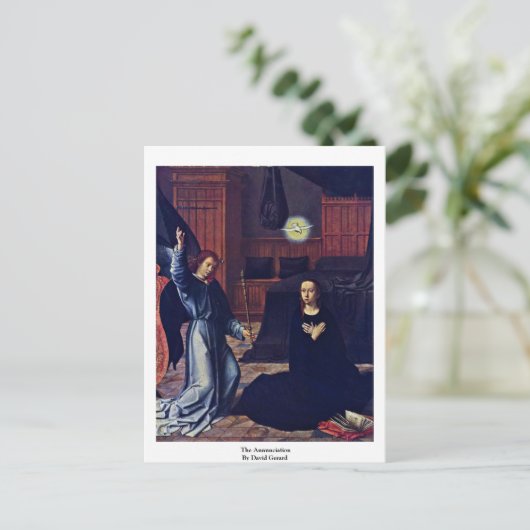 De aankondiging van David Gerard Briefkaart (Staand voorkant)