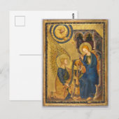 De aankondiging van de 14e-eeuwse temperatuur en o briefkaart (Voorkant / Achterkant)