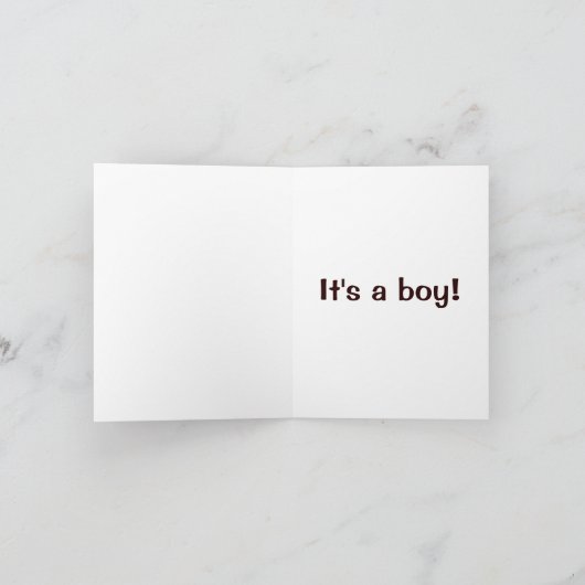 De Aankondiging van de geboorte -- jongen (Binnen)