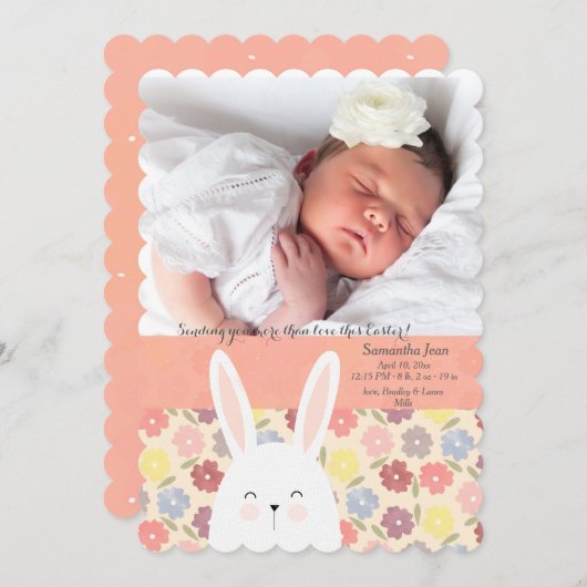 De Aankondiging van de Geboorte van de Foto van de (Voorkant / Achterkant)