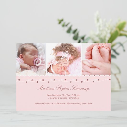 De Aankondiging van de Geboorte van het Meisje van (Staand voorkant)