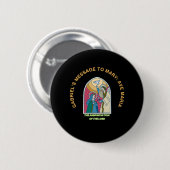 De Aankondiging van de Heer Ronde Button 5,7 Cm (Voorkant /achterkant)