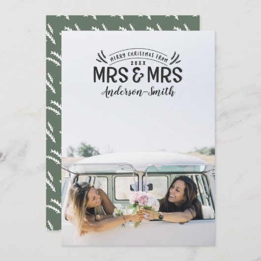 De aankondiging van de kerstbruiloft van mevrouw e (Voorkant / Achterkant)