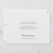 De aankondiging van de kerstfeestelijke feestdag (Achterkant)