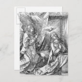 De aankondiging van de "kleine passie" briefkaart (Voorkant / Achterkant)