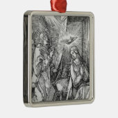 De aankondiging van de "kleine passie" metalen ornament (Rechts)