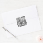 De aankondiging van de "kleine passie" vierkante sticker (Envelop)