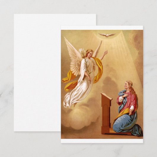De Aankondiging van de Maagd Maria (Voorkant / Achterkant)