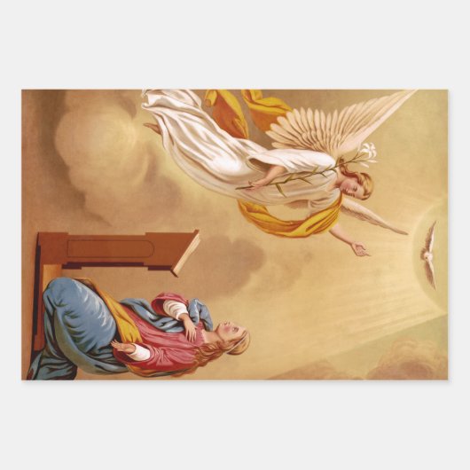 De Aankondiging van de Maagd Maria Inpakpapier Vel (Voorkant)