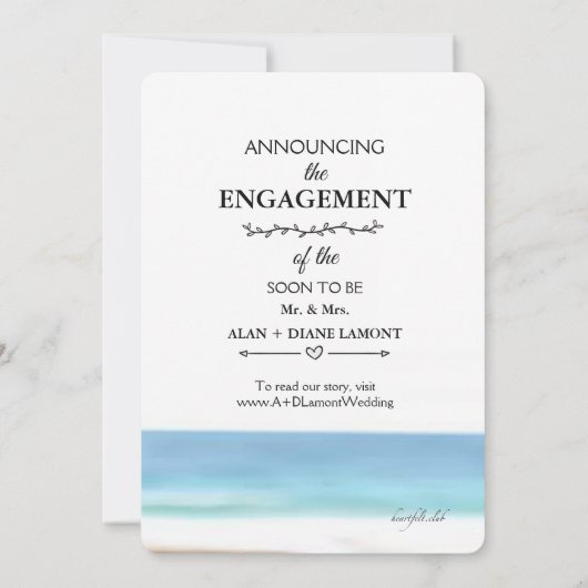 De aankondiging van de Verloving Ring Photo (Achterkant)