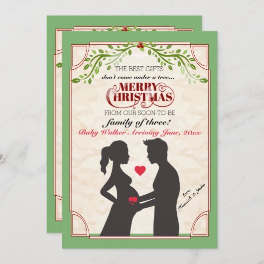 De Aankondiging van de Zwangerschap van de (Voorkant / Achterkant)