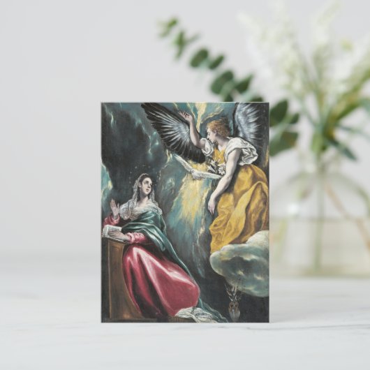 De aankondiging van El Greco Briefkaart (Staand voorkant)