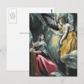 De aankondiging van El Greco Briefkaart (Voorkant / Achterkant)