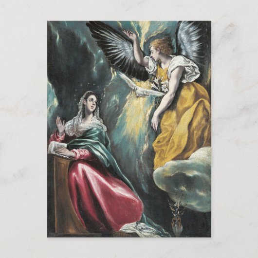 De aankondiging van El Greco Briefkaart (Voorkant)