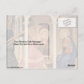 De aankondiging van Fra Angelico Briefkaart (Achterkant)
