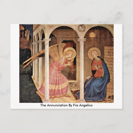 De aankondiging van Fra Angelico Briefkaart (Voorkant)