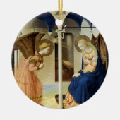 De aankondiging van Fra Angelico Keramisch Ornament (Voorkant)