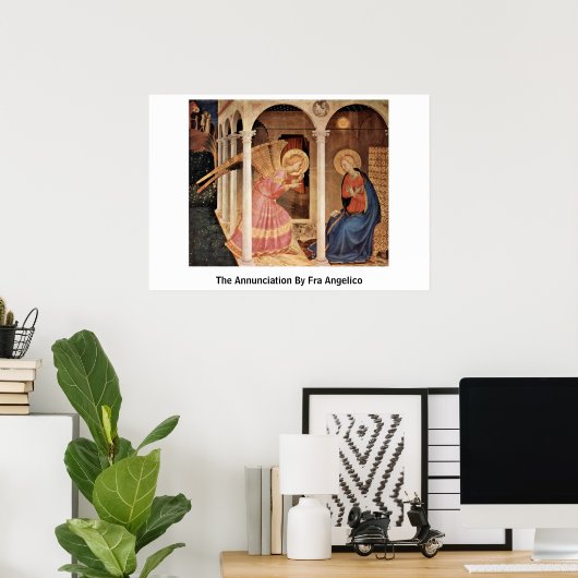 De aankondiging van Fra Angelico Poster (Thuiskantoor)