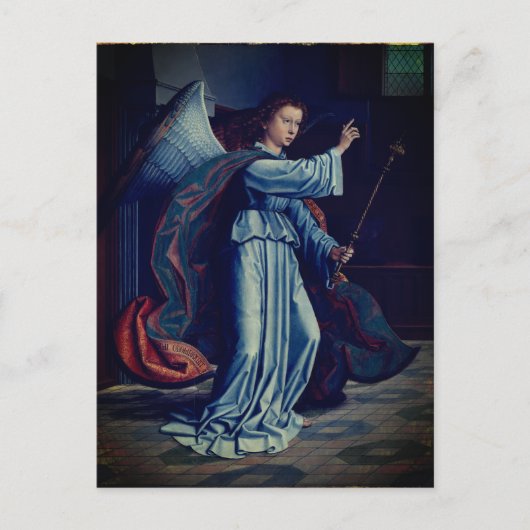 De aankondiging van Gerard David, 1506 Briefkaart (Voorkant)