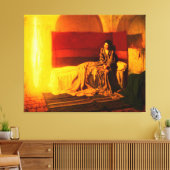 De aankondiging van Henry Ossawa Tanner (1898) Canvas Afdruk (Insitu (Woonkamer))