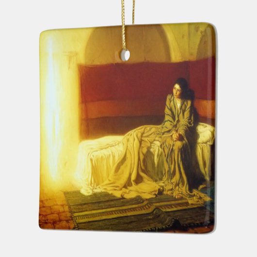 De aankondiging van Henry Ossawa Tanner, 1898 Keramisch Ornament (Links)