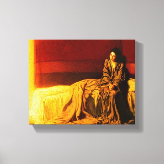 De aankondiging van Henry Ossawa Tanner van 1898 Canvas Afdruk (Voorkant)